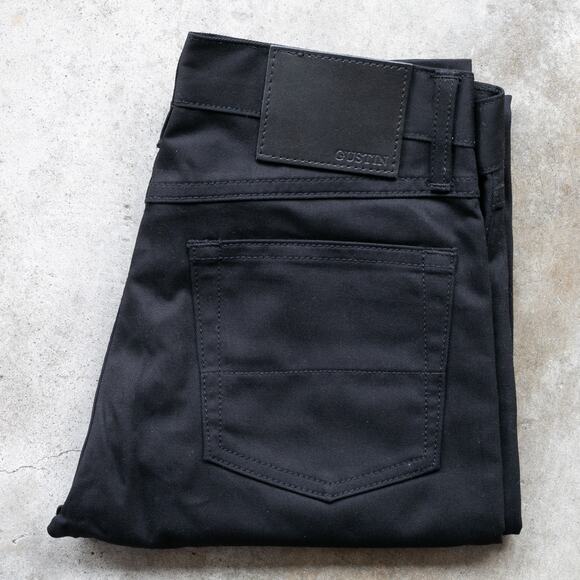 Gustin #435 CLASSIC TWILL 5 POCKET - BLACK - Picture 1 of 10